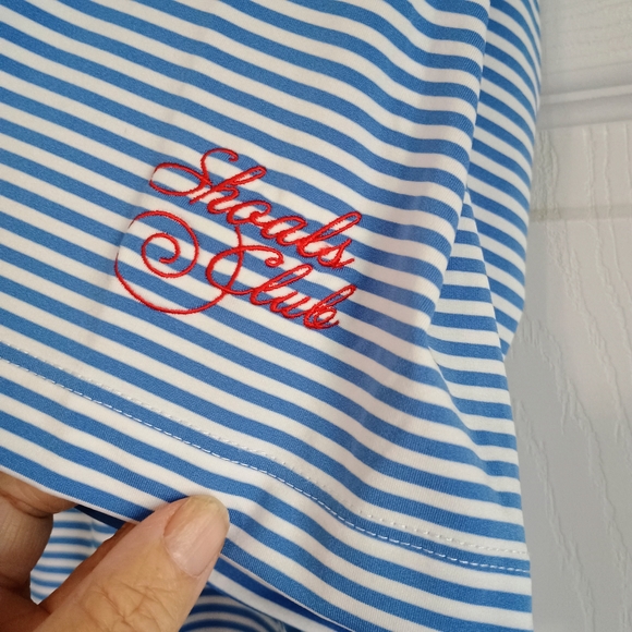 Classic Blue Striped Polo Shirt - Picture 5 of 5